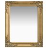 Wall Mirror Baroque Style 19.7"x23.6" Gold
