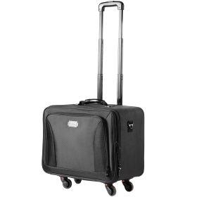 VEVOR Rolling Makeup Train Case Large Storage 3 Tiers, Convenient Carry With Handle, Wheels, Strap