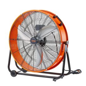 Drum Fan 24 Inch High Velocity Industrial Use 3-Speed 8600CFM for Warehouse