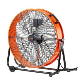 Drum Fan 24 Inch High Velocity Industrial Use 3-Speed Timer for Warehouse