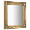 Wall Mirror Baroque Style 19.7"x23.6" Gold
