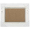 Wall Mirror Baroque Style 19.7"x15.7" White