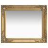 Wall Mirror Baroque Style 19.7"x23.6" Gold