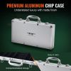 VEVOR Poker Chip Set, 300-Piece Poker Set, Complete Poker Playing Game Set with Aluminum Carrying Case, 11.5 Gram Casino Chips, Cards