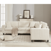 [NEW PACKAGING UPGRADE]Oversized Modular Sectional Sofa Set, L Shaped Couch,Corduroy ,Upholstered,Deep Seat,,5 Seat,5 Throw pillow and 6 back cushion