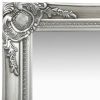 Wall Mirror Baroque Style 19.7"x19.7" Silver