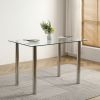 110CM Clear Color Dining Table Set (This product will be split into two packages) (replace 64512970)